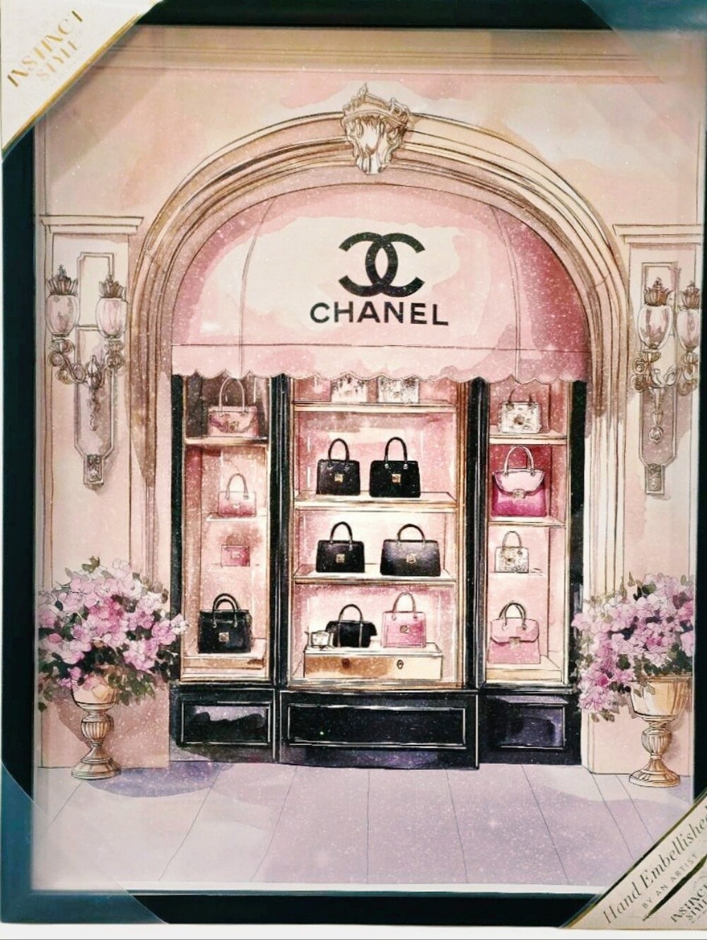 Instinct Style CHANEL Boutique Window Framed Wall Decor